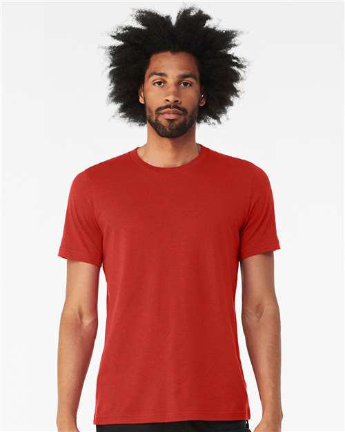 CVC Jersey Tee - Solid Red Blend - - 7584
