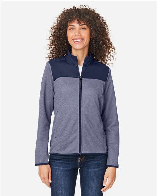 Women's Venture Heathered Stripe Hybrid Jacket - - 13515 - Toronto Screen Printing- Color