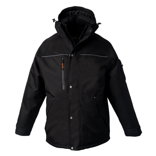 L01100 - Defender - Heavy Duty Insulated Parka w/ Detachable Hood - Black / S - Jacket