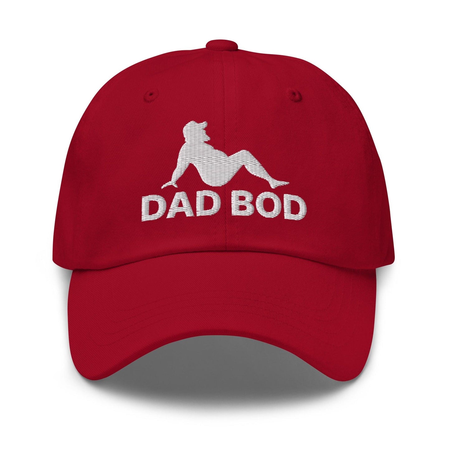 Dad Bod Mud Flap Silhouette Embroidered Hat - Cranberry