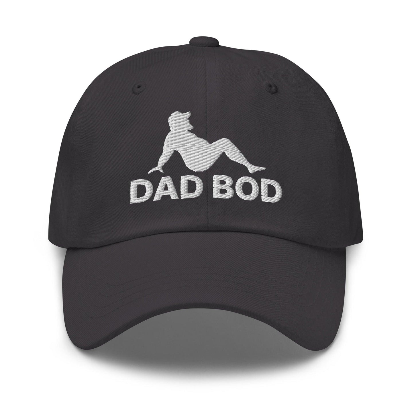 Dad Bod Mud Flap Silhouette Embroidered Hat - Dark Grey