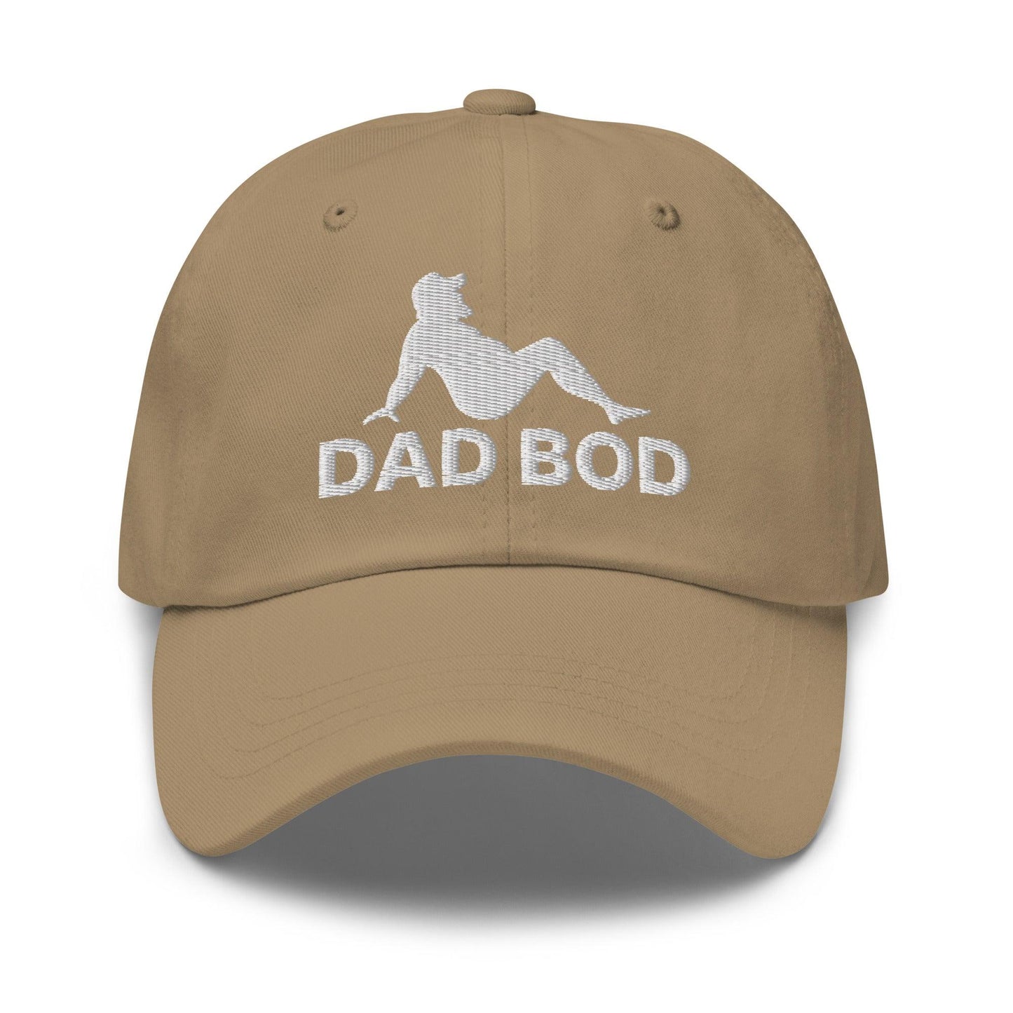 Dad Bod Mud Flap Silhouette Embroidered Hat - Khaki