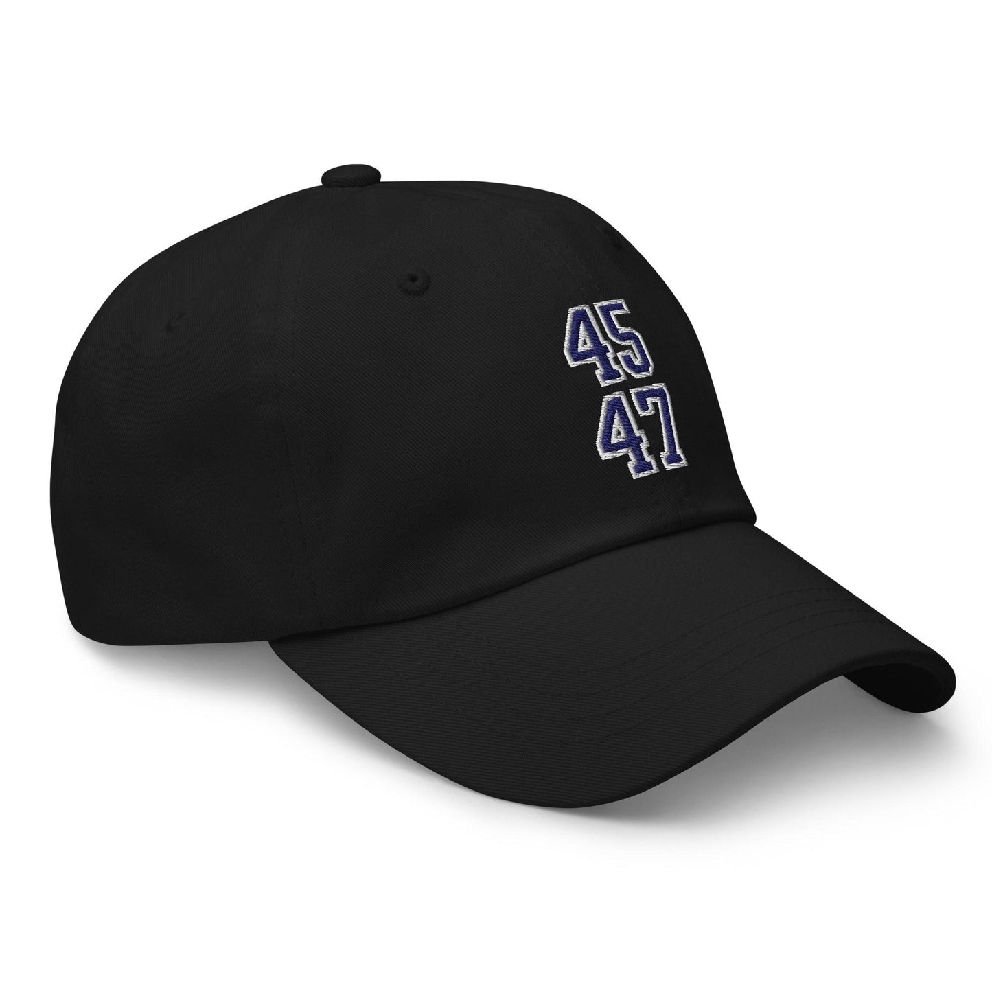 Donald Trump 45-47 Embroidered Dad Hat Blue/White