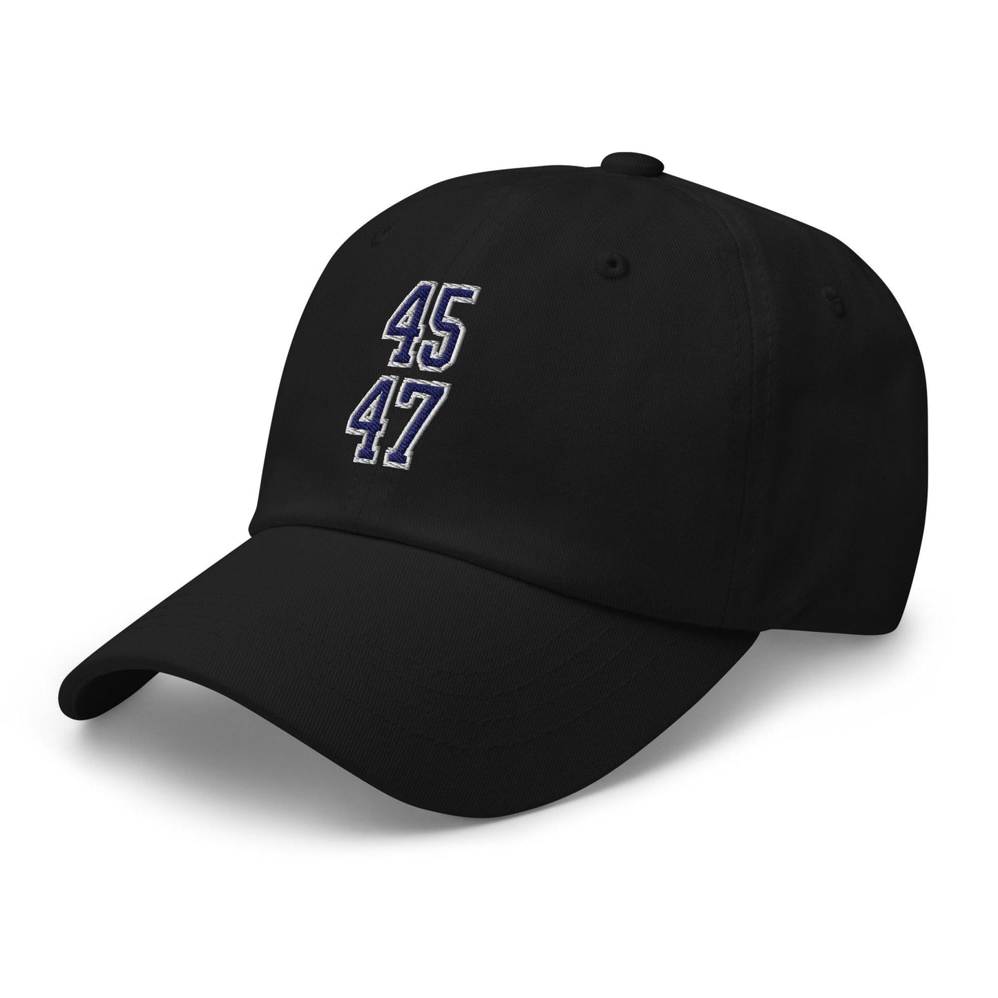 Donald Trump 45-47 Embroidered Dad Hat Blue/White