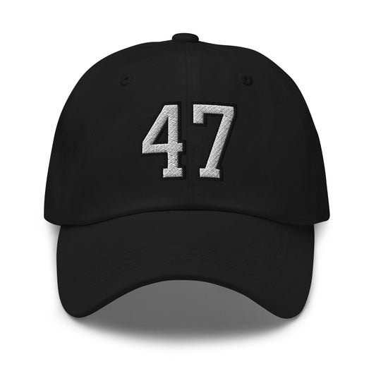 Donald Trump 47 Dad Hat - Black - Headwear