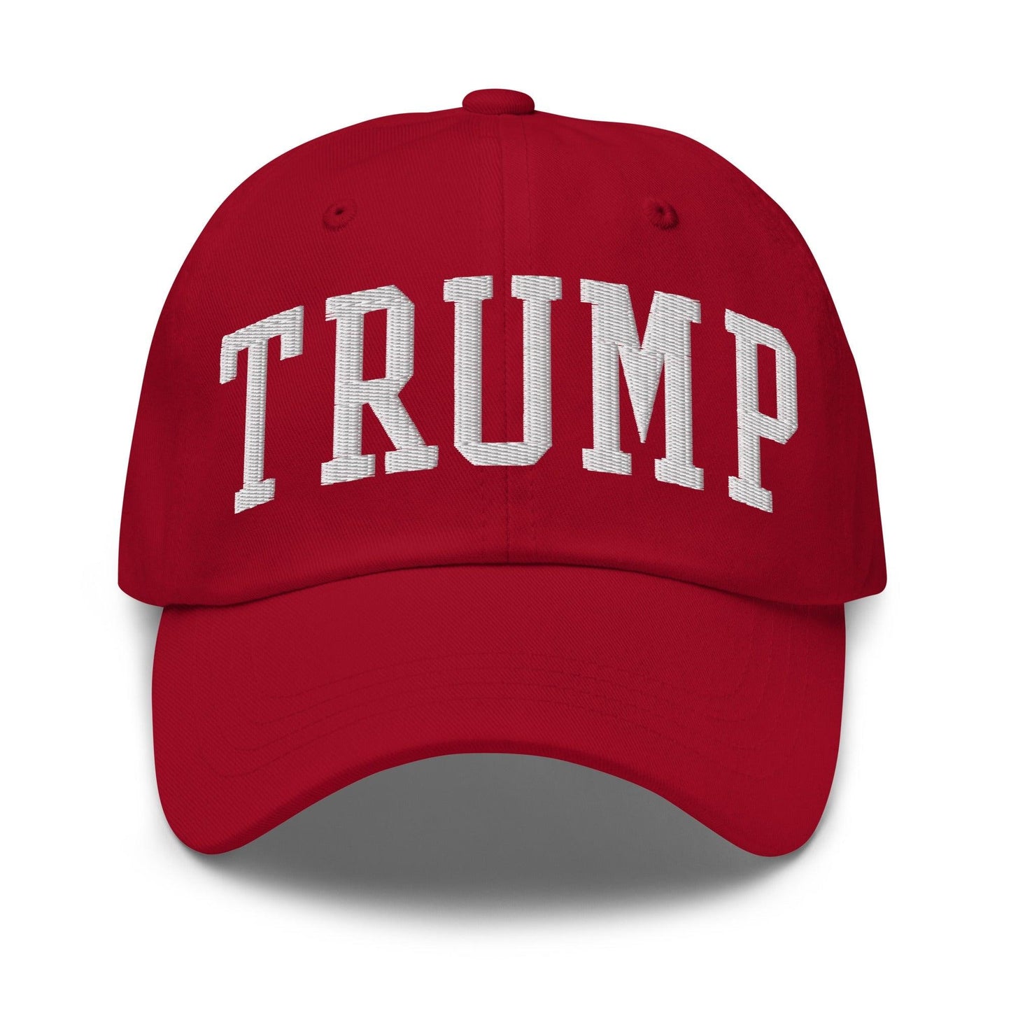 Donald Trump Block Golf Dad Hat - Cranberry - Headwear