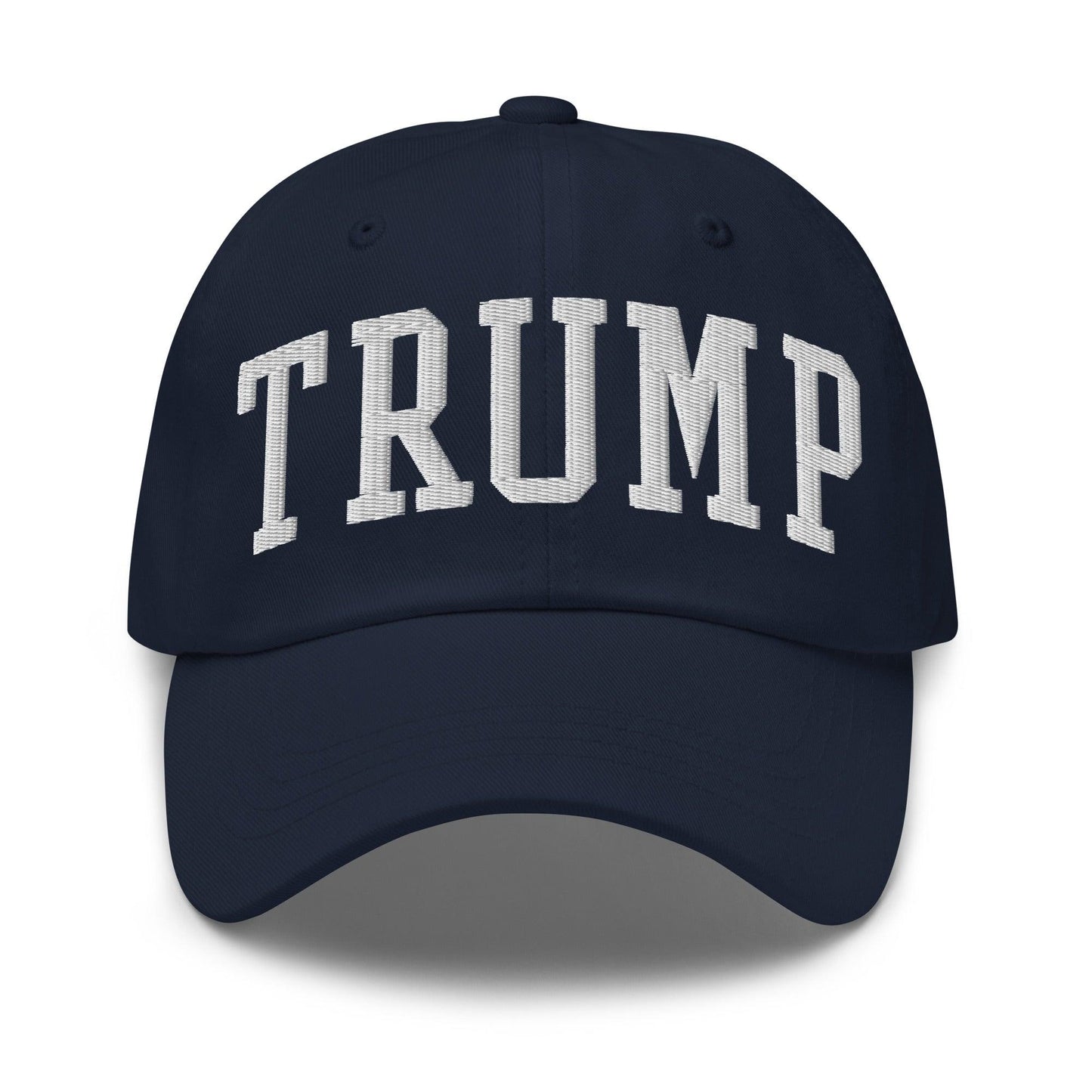 Donald Trump Block Golf Dad Hat - Navy - Headwear