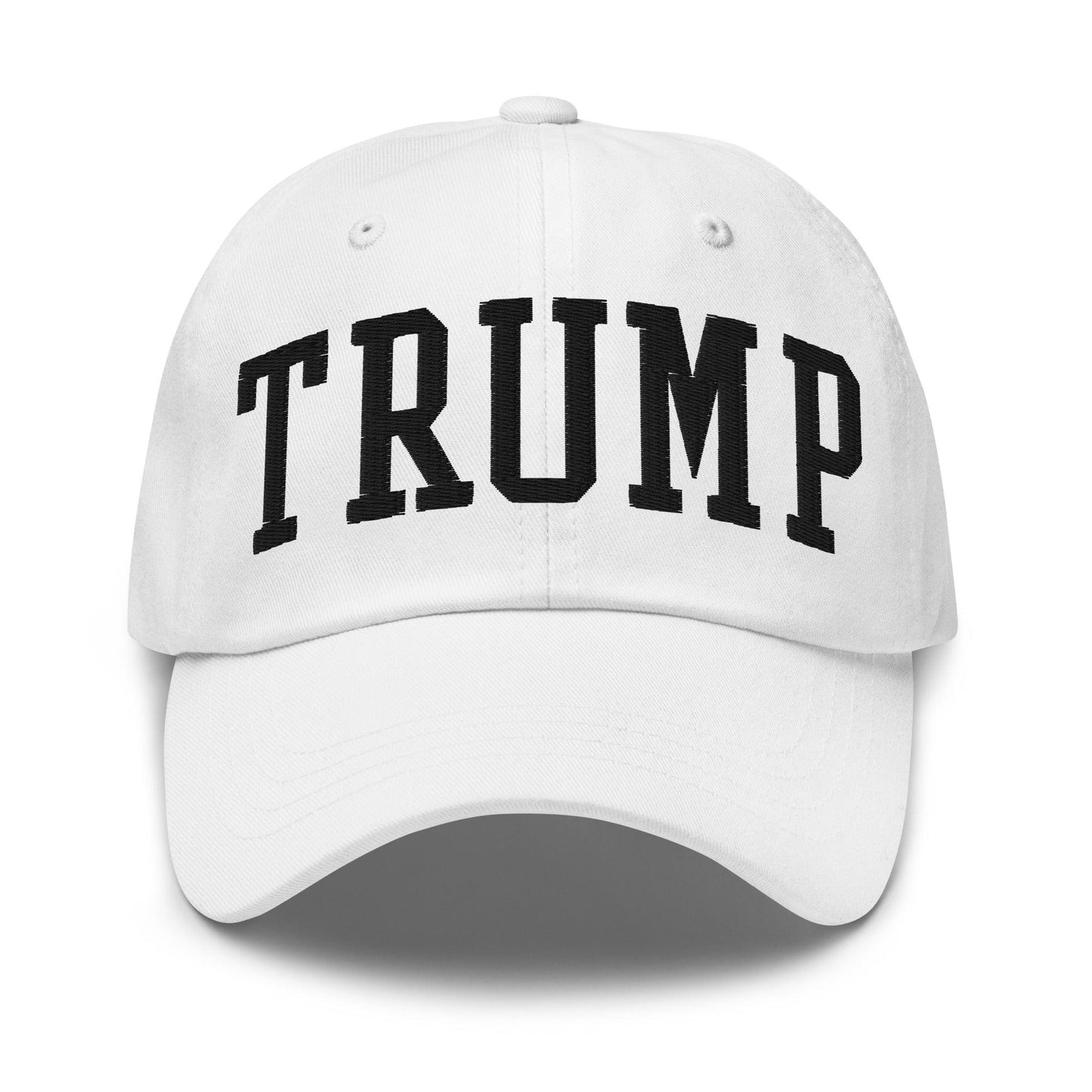 Donald Trump Block Golf Dad Hat - White - Headwear