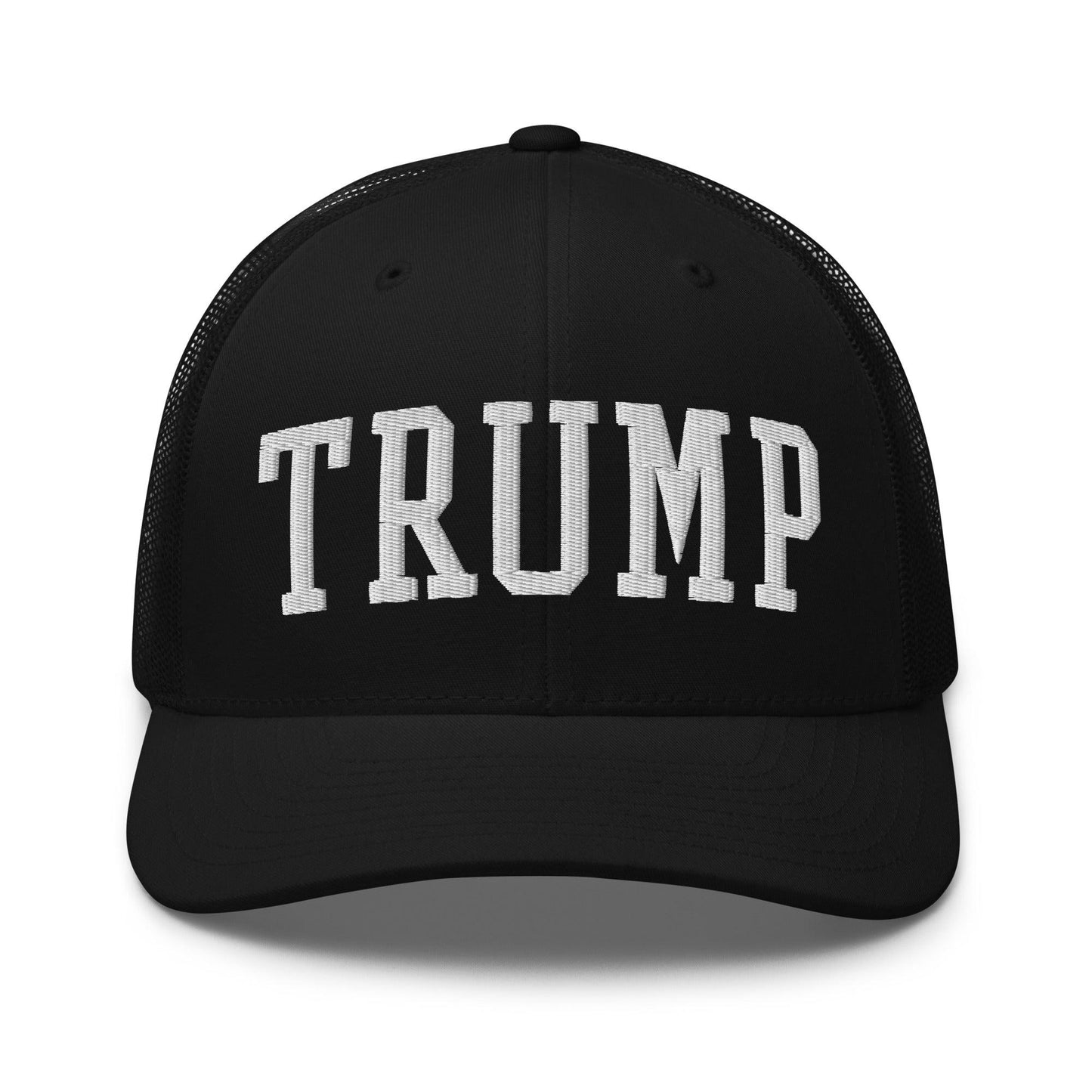Donald Trump Block Retro Trucker Hat - Black - Headwear