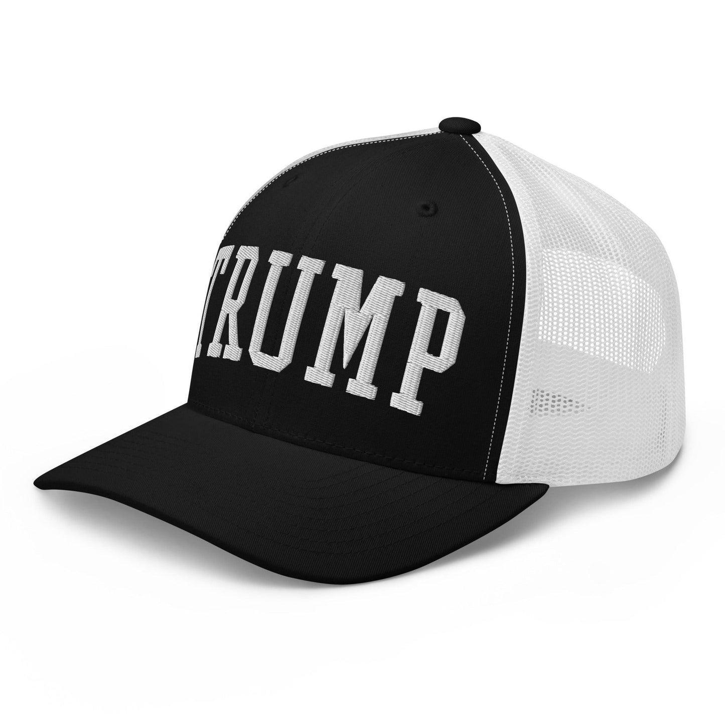 Donald Trump Block Retro Trucker Hat - Headwear