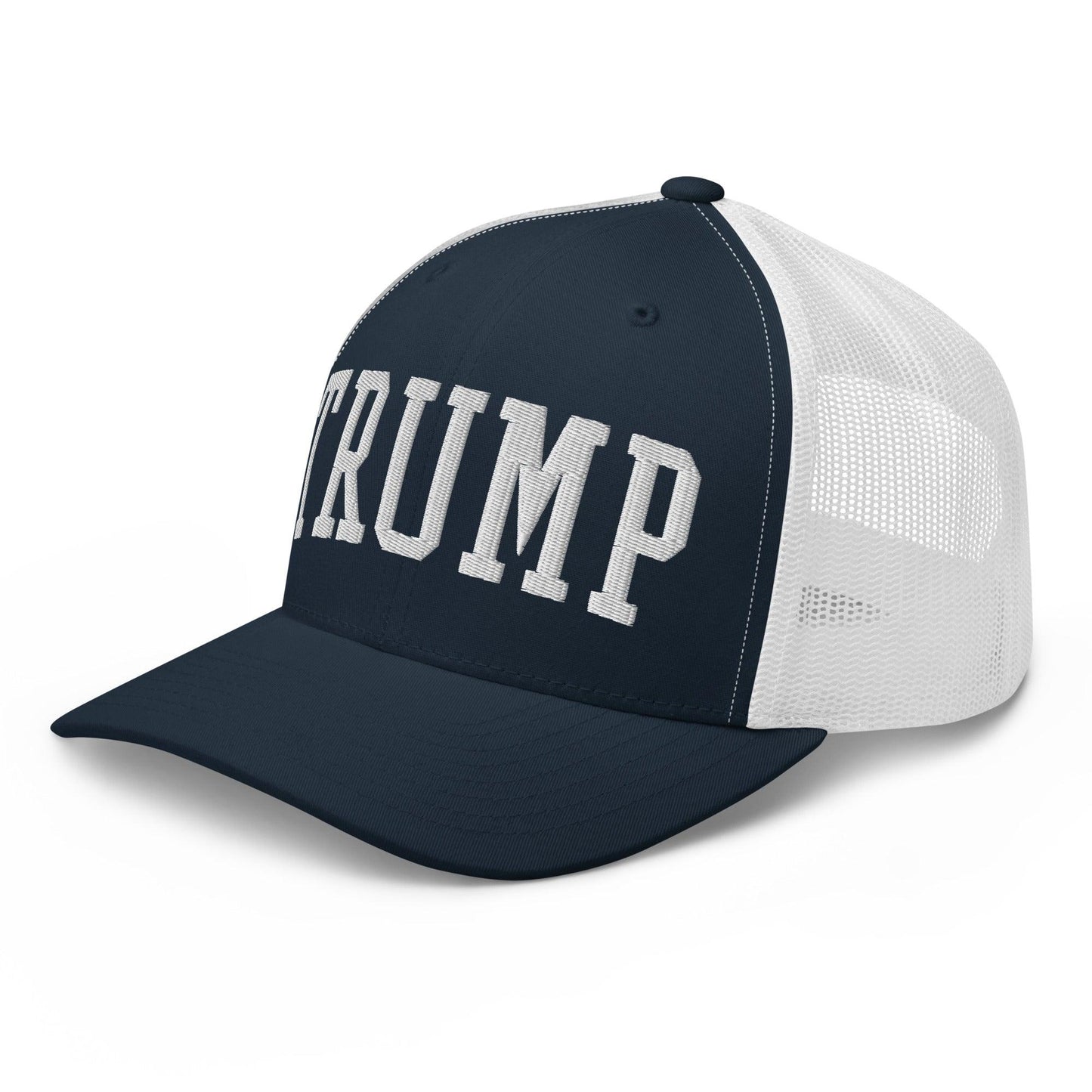 Donald Trump Block Retro Trucker Hat - Headwear