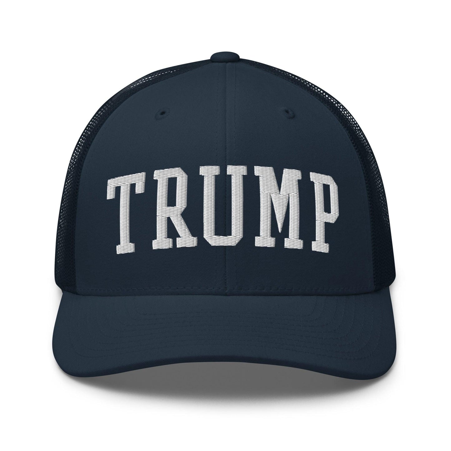 Donald Trump Block Retro Trucker Hat - Navy - Headwear