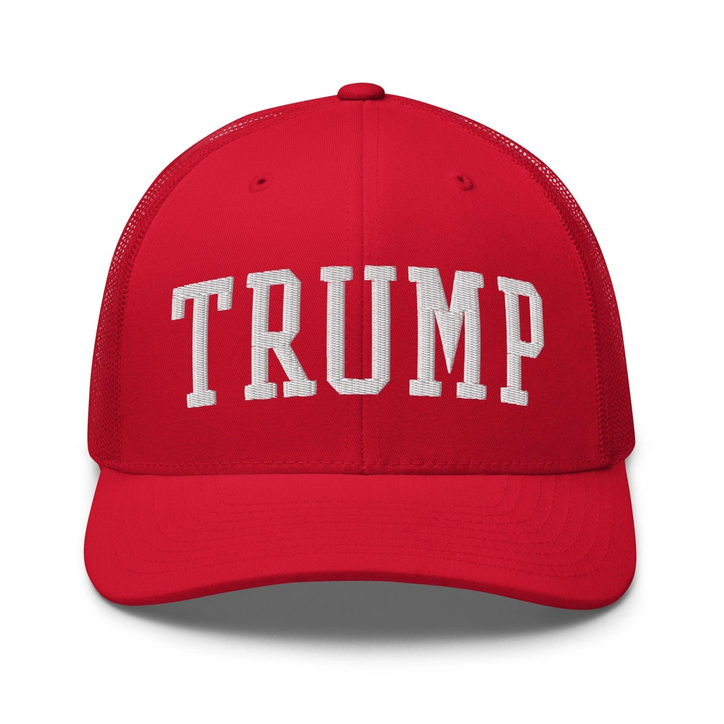 Donald Trump Block Retro Trucker Hat - Red - Headwear