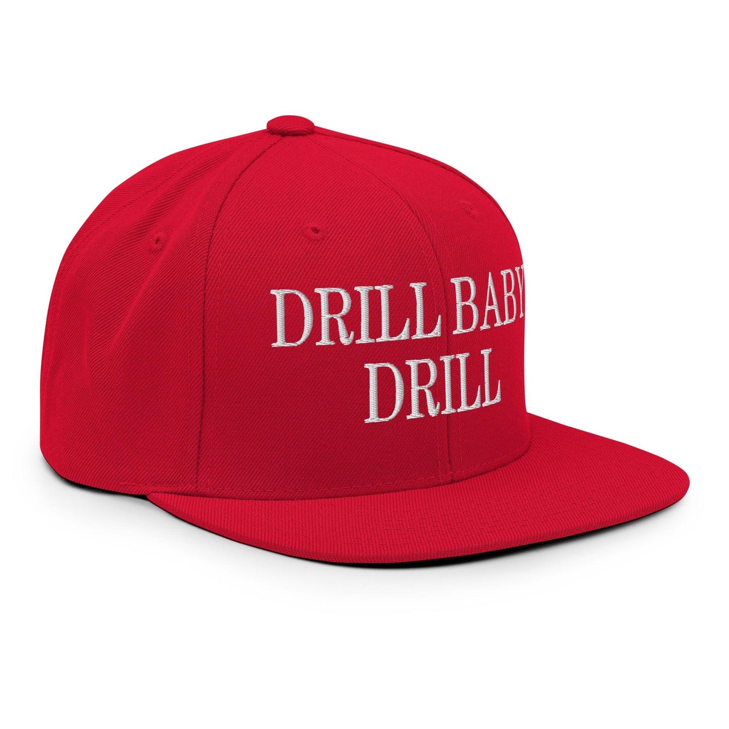 Drill Baby Flat Bill Brim Snapback Hat - Headwear