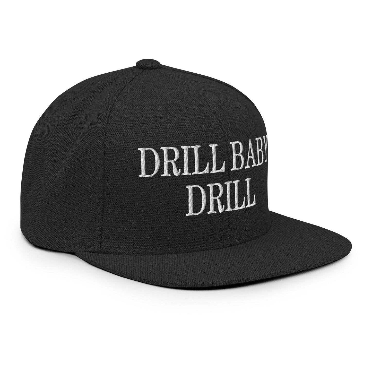 Drill Baby Flat Bill Brim Snapback Hat - Headwear