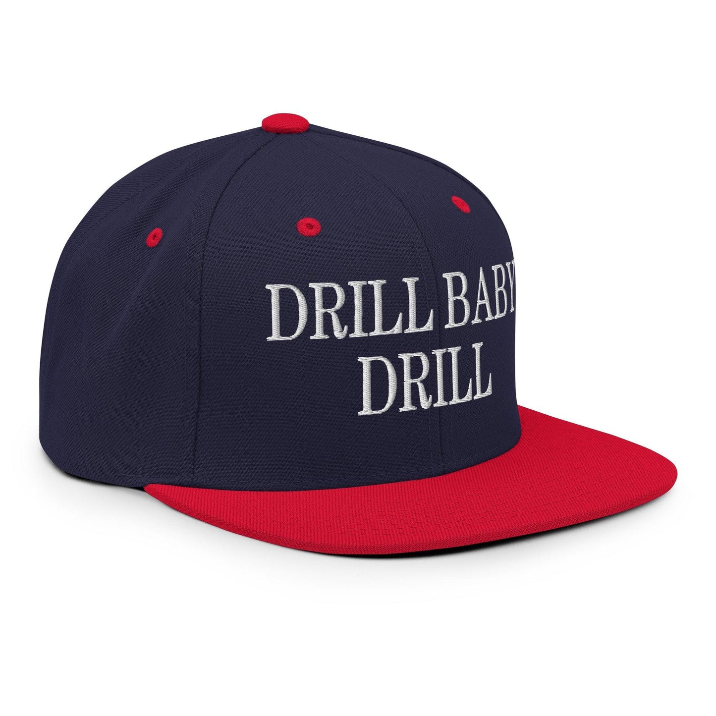 Drill Baby Flat Bill Brim Snapback Hat - Headwear