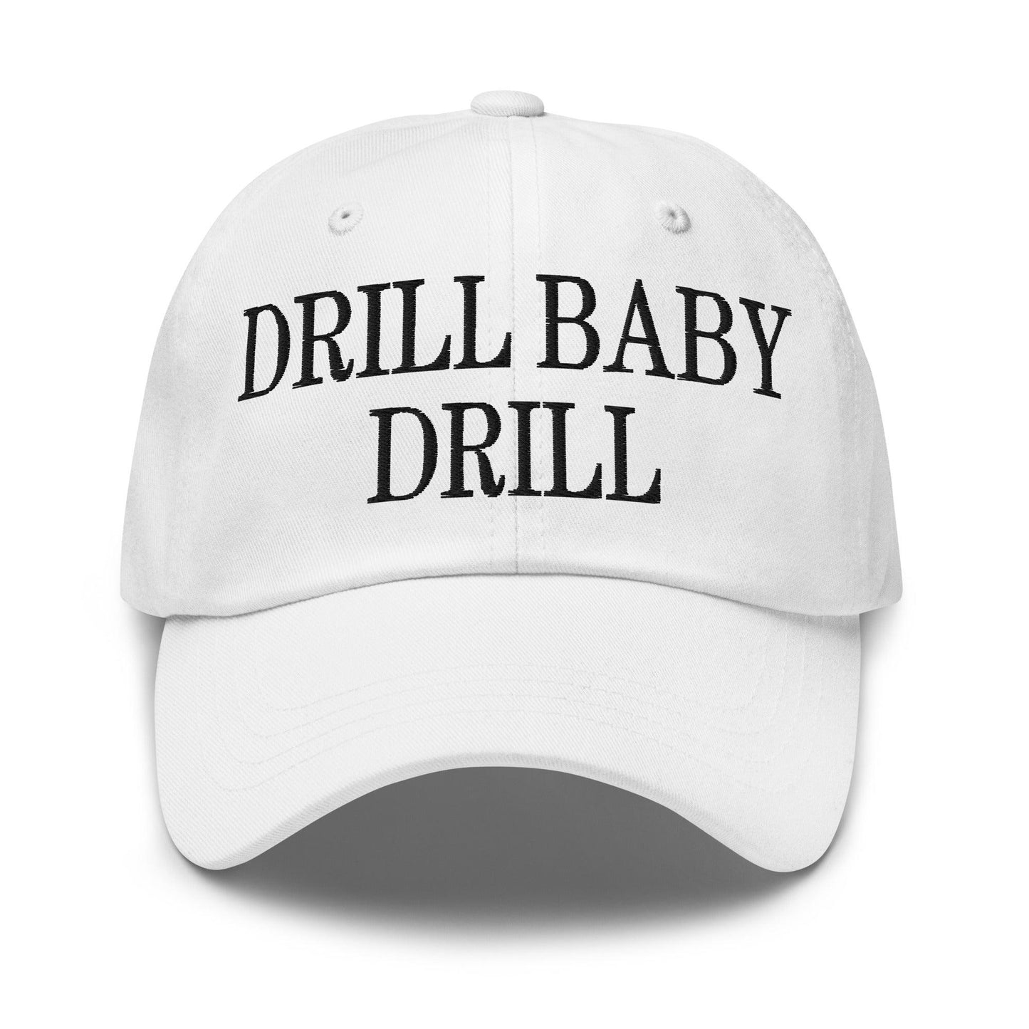 Drill Baby Golf Dad Hat - White - Headwear