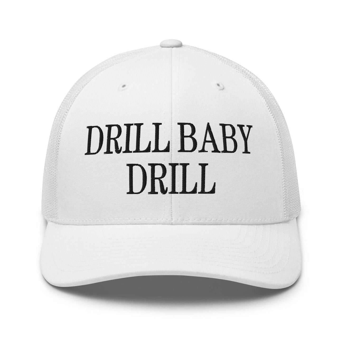 Drill Baby Retro Trucker Hat - White - Headwear