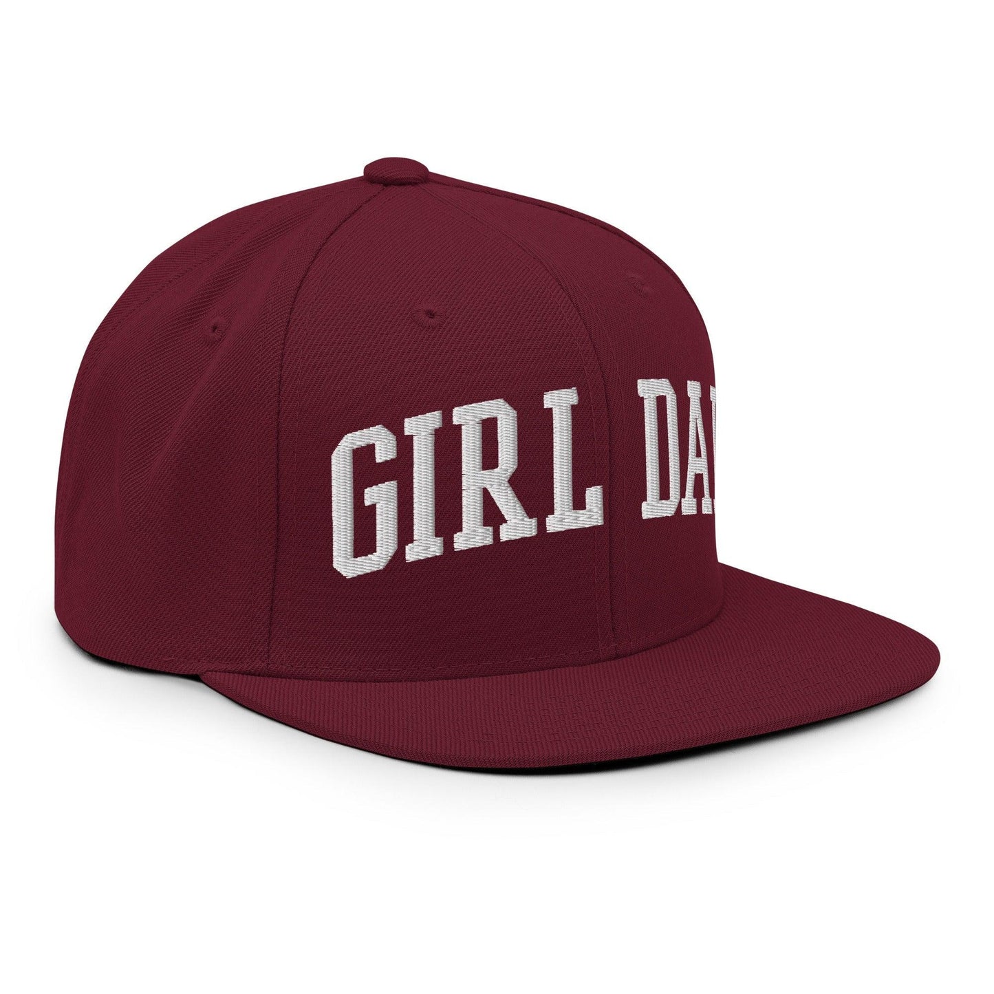Girl Dad Varsity Letterman Flat Bill Brim Snapback Hat