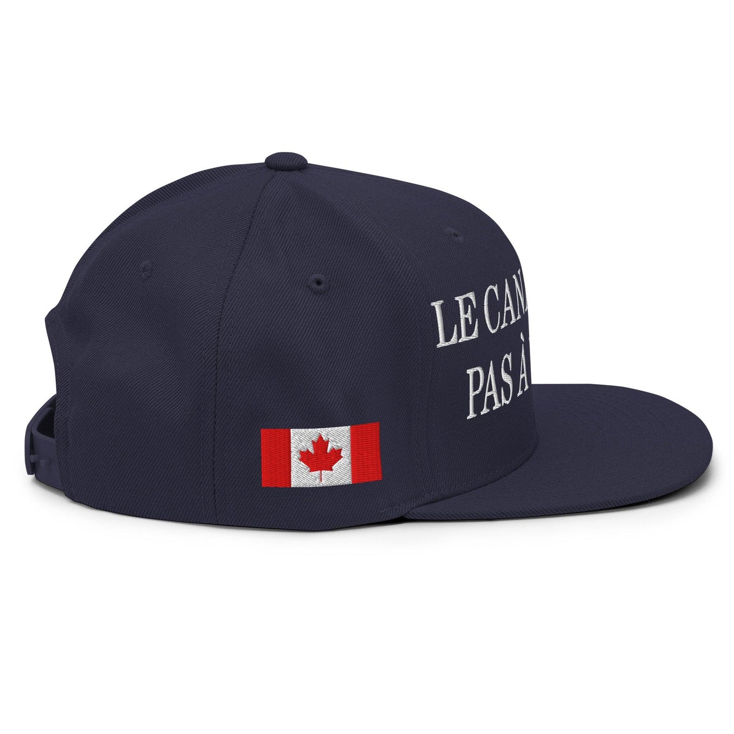 Le Canada n’est pas à Vendre Canada is not for Sale Flag 1867 Embroidered Flat Bill Brim Snapback Hat - Headwear