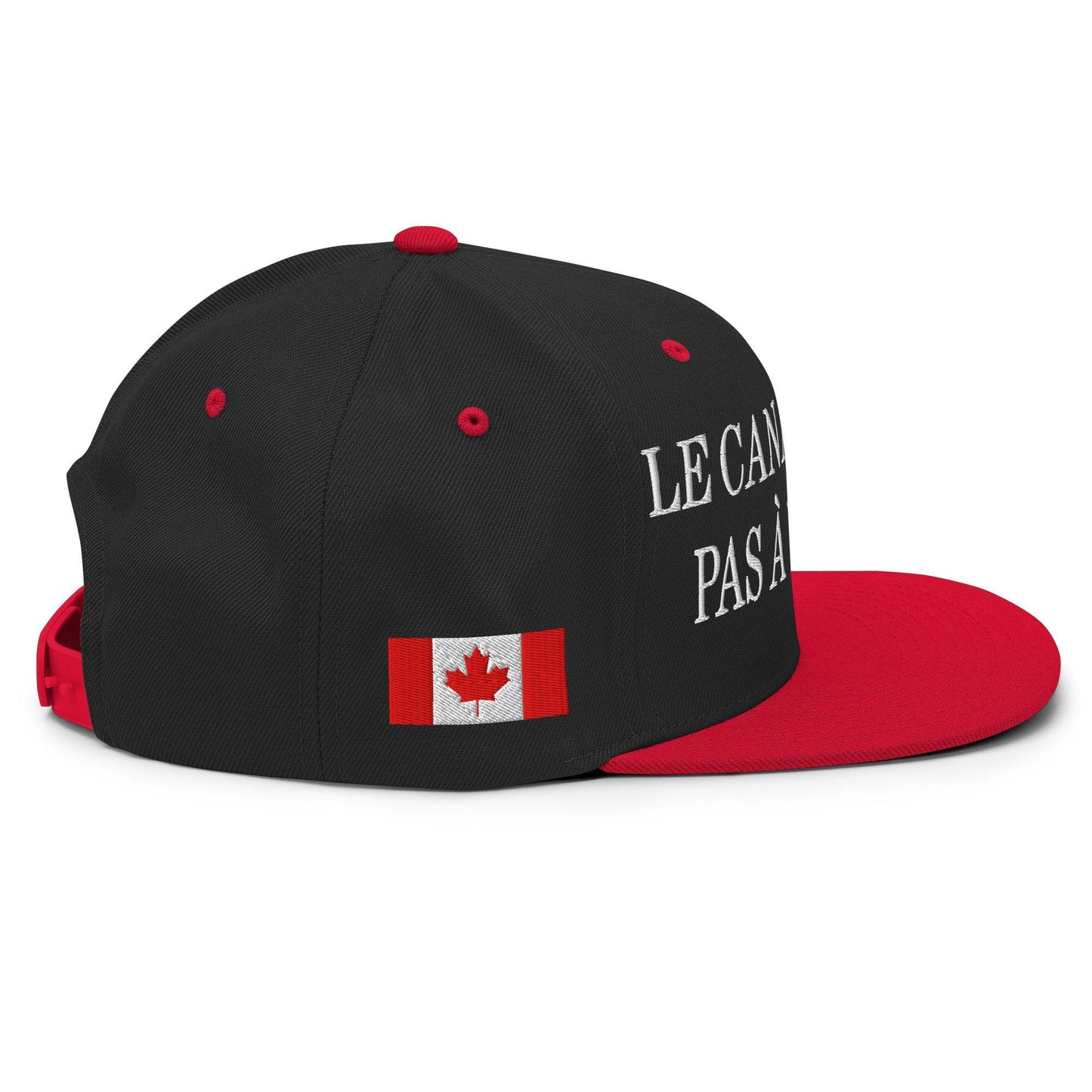 Le Canada n’est pas à Vendre Canada is not for Sale Flag 1867 Embroidered Flat Bill Brim Snapback Hat - Headwear