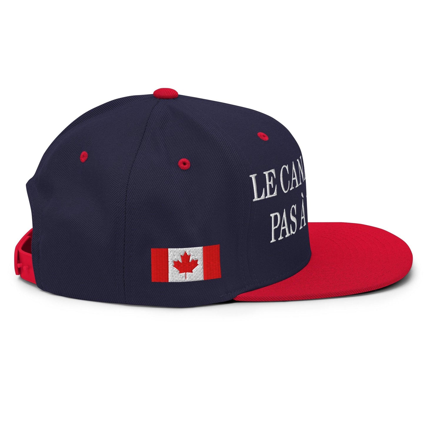 Le Canada n’est pas à Vendre Canada is not for Sale Flag 1867 Embroidered Flat Bill Brim Snapback Hat - Headwear