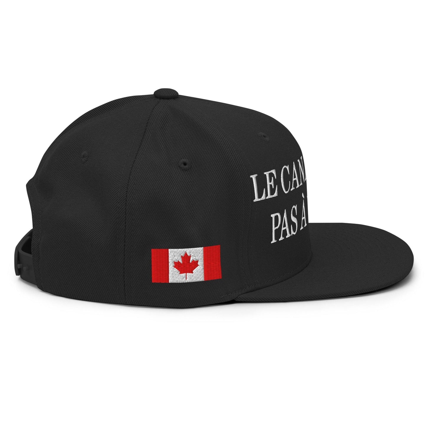 Le Canada n’est pas à Vendre Canada is not for Sale Flag 1867 Embroidered Flat Bill Brim Snapback Hat - Headwear