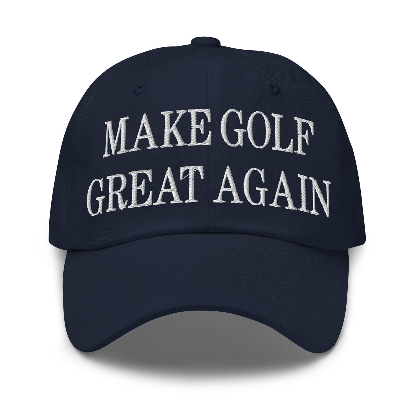 Make Golf Great Again Embroidered Dad Hat - Navy
