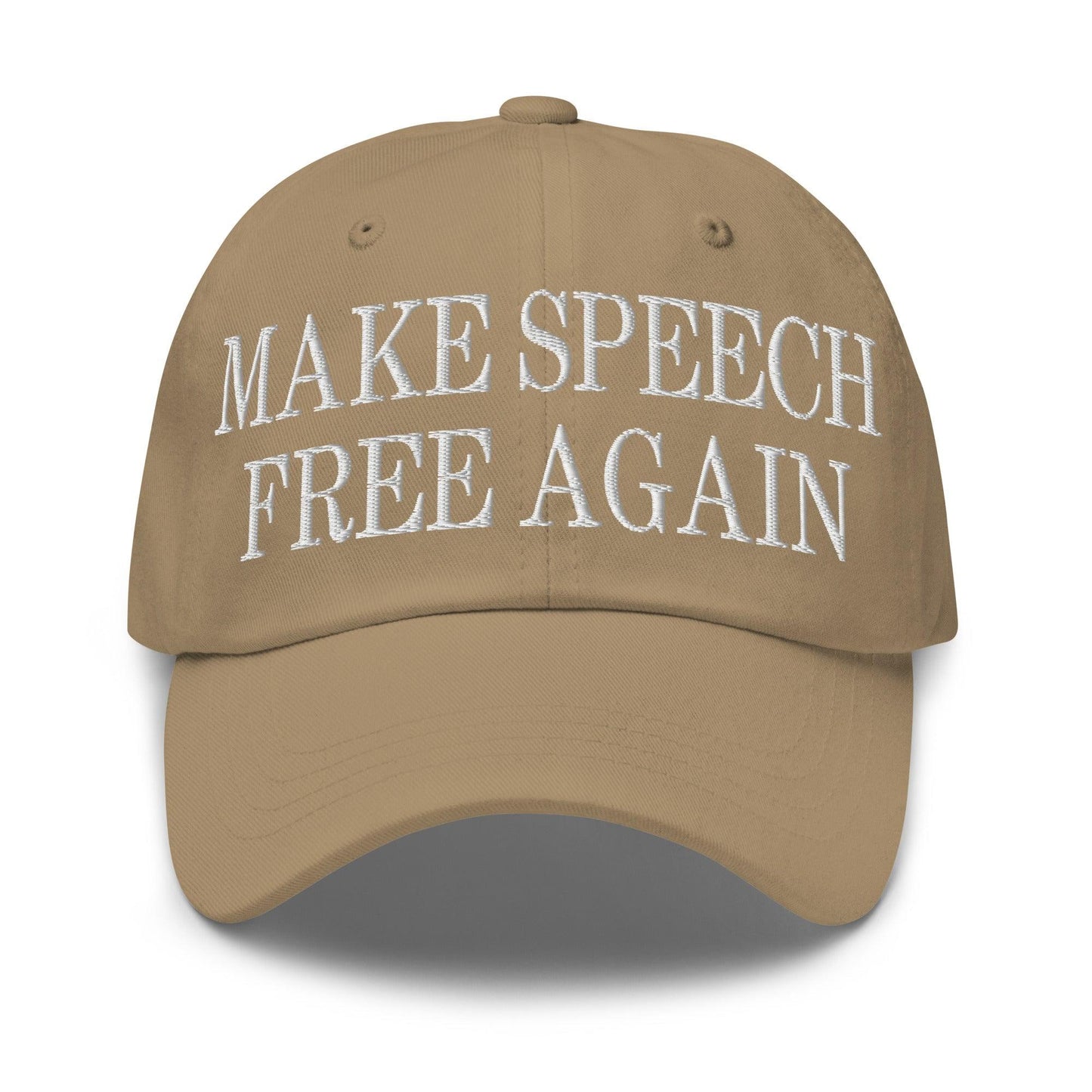 Make Speech Free Again Dad Hat - Khaki - Headwear