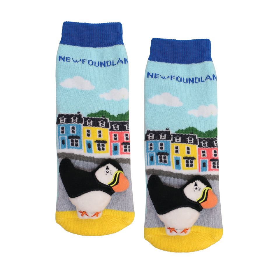 Messy Moose Socks Baby Newfoundland Jelly Bean Row 6 Pack - blue