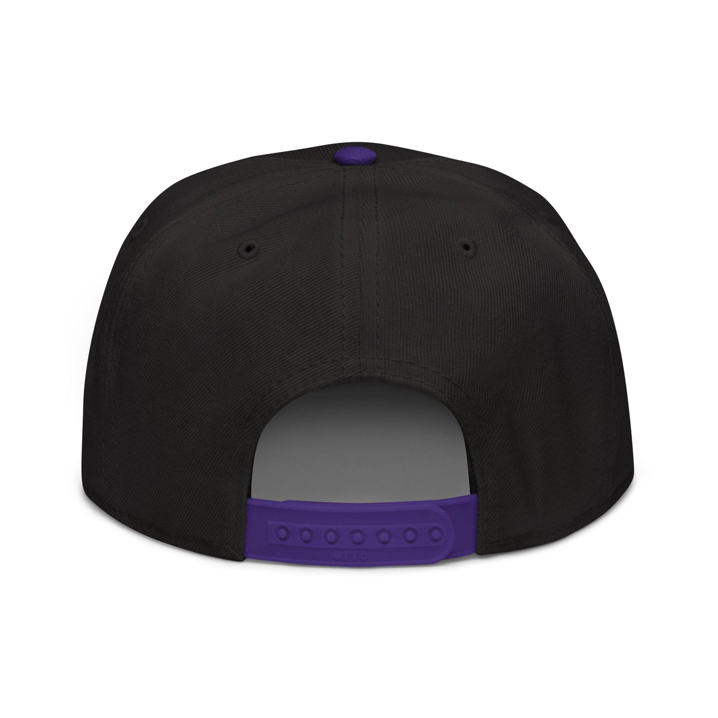 $PURPE Purple Pepe Embroidered Flat Bill Brim Snapback Hat - Hats