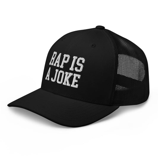Rap is a Joke Retro Trucker Hat - Headwear