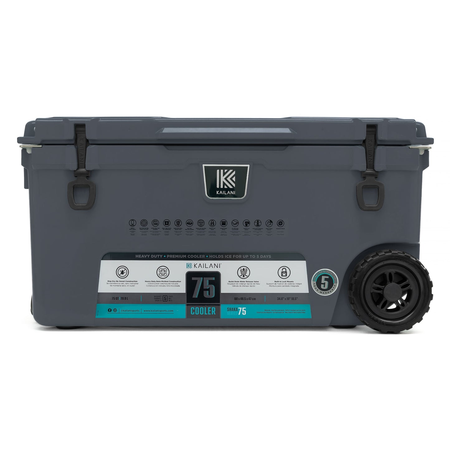 SHAKA 75 Cooler - Gray - Coolers
