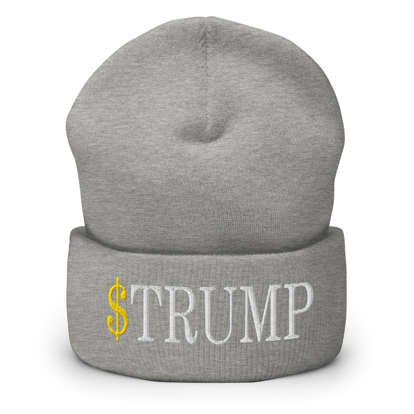 $Trump Official Trump Meme Coin Embroidered Cuffed Knit Beanie - Toronto Screen Printing