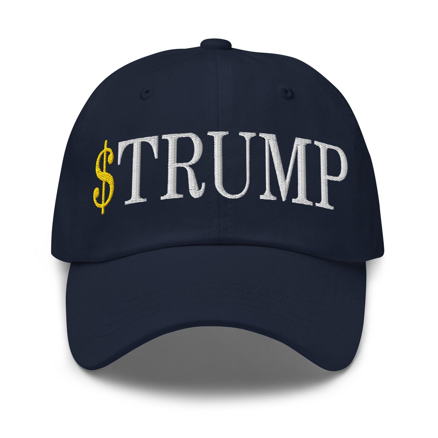 $Trump Official Trump Meme Coin Embroidered Unstructured Dad Hat - Navy