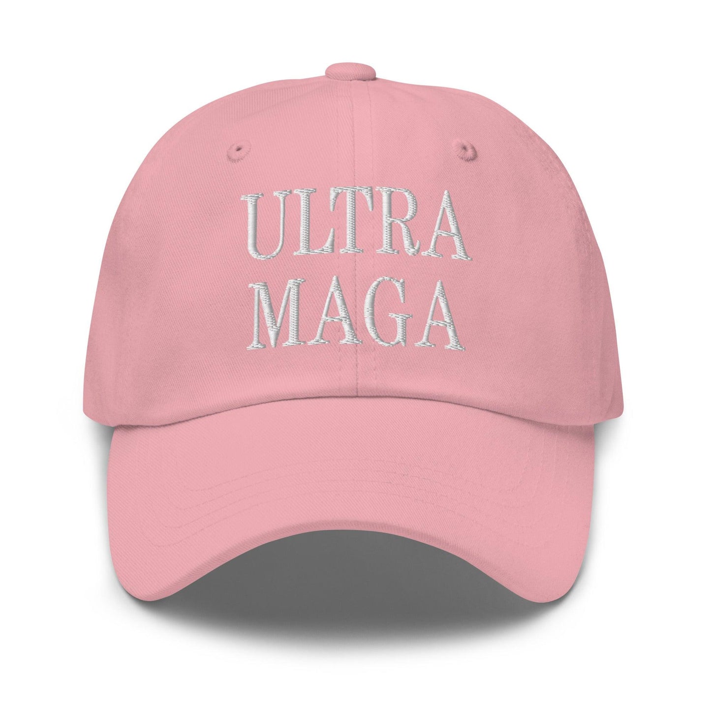 Ultra MAGA Golf Dad Hat - Pink - Headwear
