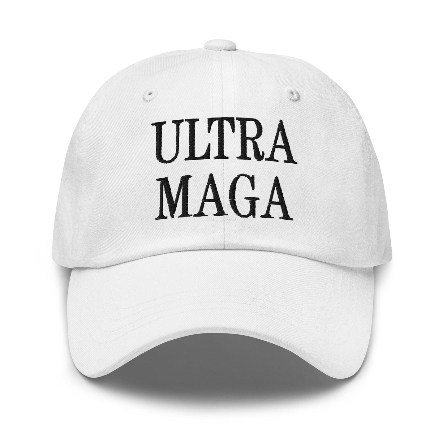 Ultra MAGA Golf Dad Hat - White - Headwear