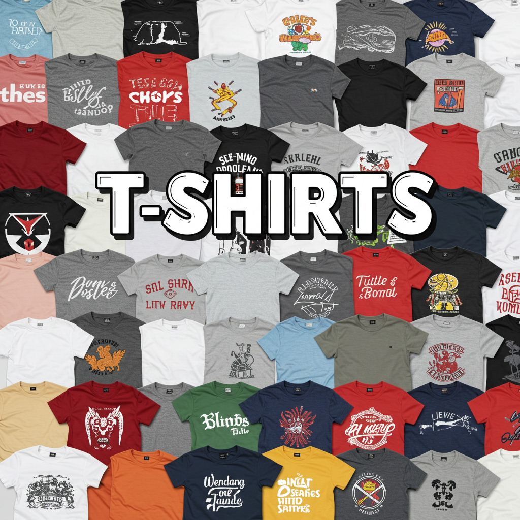 T-Shirts for Every Style - Blank & Printed Options Available