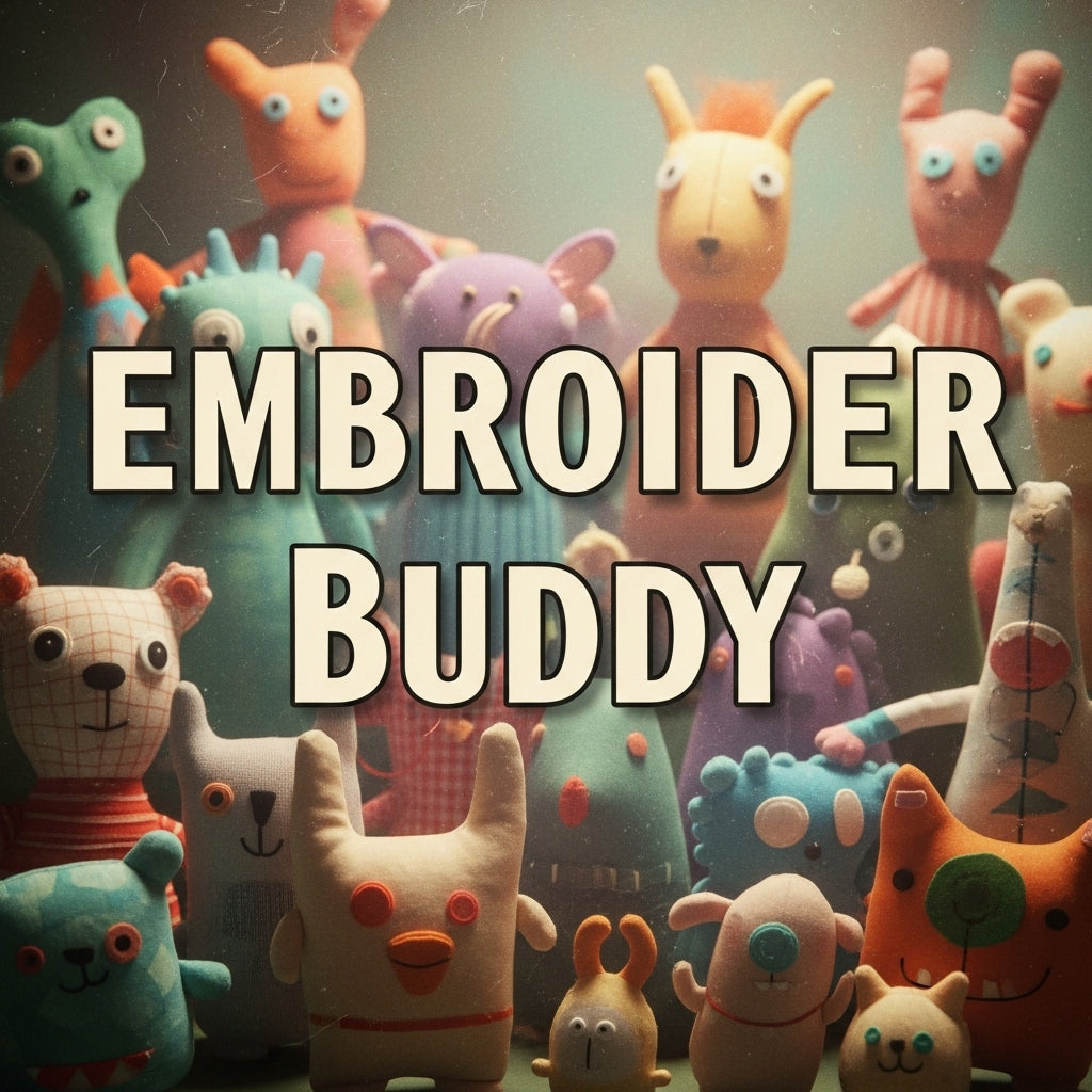 Embroider Buddy: Adorable Embroidered Stuffed Toys Collection