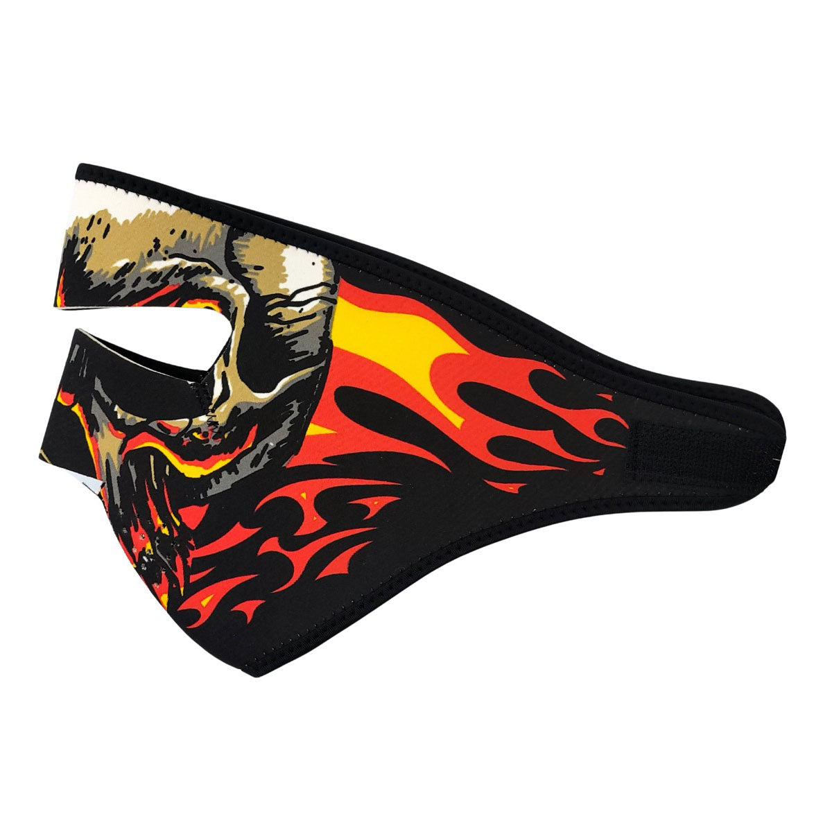 Face Mask - Full Cover Skull Flames - OSFA - Balaclava
