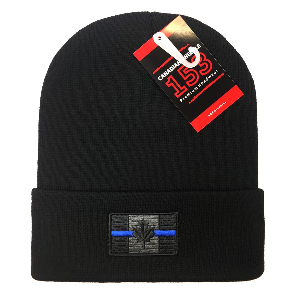 TBL Canada Flag Knit Toque - Cuff Black - OSFA - Logo