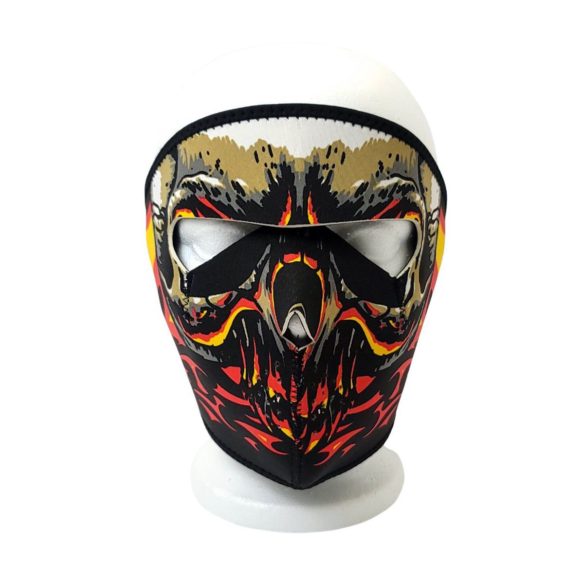 Face Mask - Full Cover Skull Flames - OSFA - Balaclava