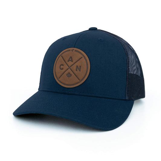 Canada Compass Leather Patch Hat