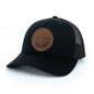 Scenic Sunrise Leather Patch Hat
