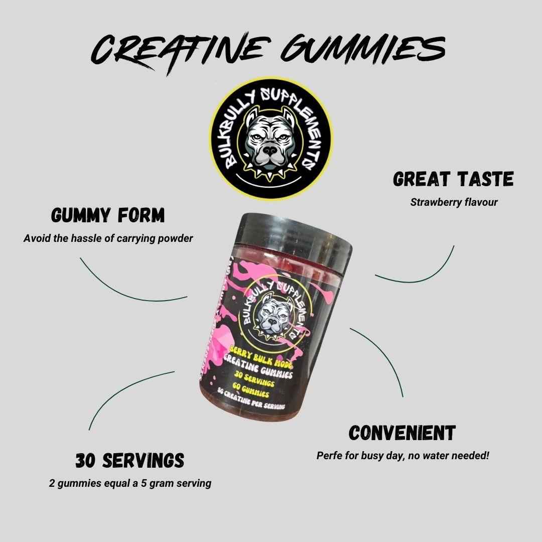 BulkBully Creatine Gummies - Strawberry
