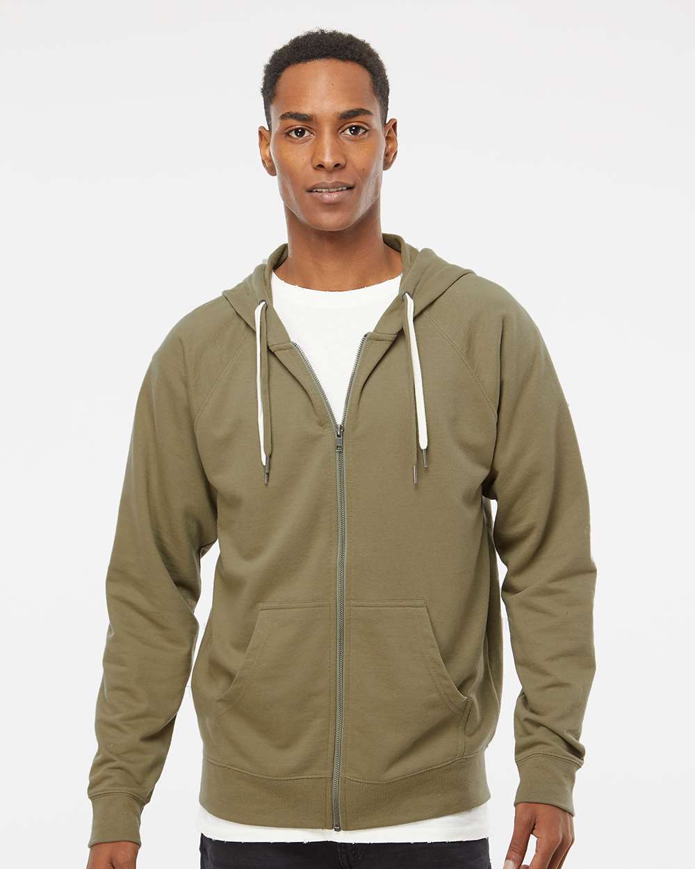 Independent Trading Co. Icon Lightweight Loopback Terry Full-Zip Hooded Sweatshirt SS1000Z