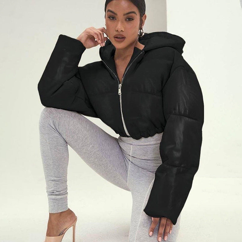 Y2K Bubble Puffer Crop Jacket