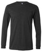 Heather CVC Long Sleeve Tee - Dark Grey Heather -  - 10629