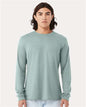 Heather CVC Long Sleeve Tee - Heather Dusty Blue -  - 10629