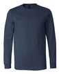 Heather CVC Long Sleeve Tee - Heather Navy -  - 10629